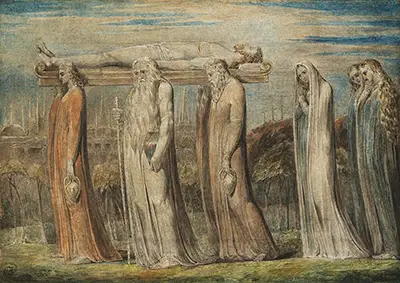 The Body of Christ Borne to the Tomb William Blake